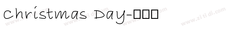 Christmas Day字体转换